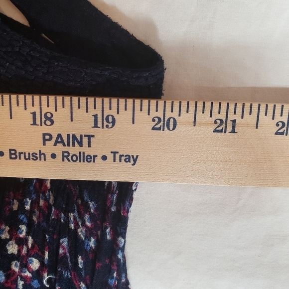 VNL Styleline Boho Navy Floral Dress Sz 1X - Picture 8 of 8